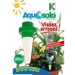 Cône D'Arrosage D'absence : 30 à 40 Cm 20 Cl - M, Vert - Pack 3+1 -Ryobi Jardin Boutique 177131 002