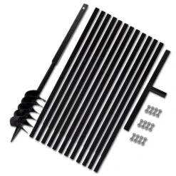 VIDAXL Bêche Et Tarière Manuelle 120 Mm Avec Rallonge Mèche Tarière 13 M