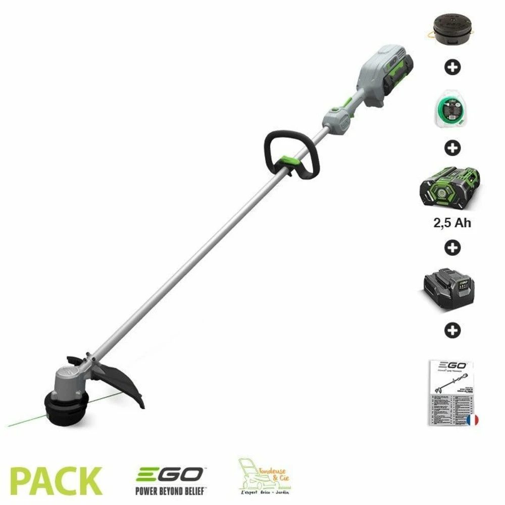Pack Coupe Bordure Sans Fil Ego Power à Tête De Coupe 33 Cm Batterie Lithium 56v 2,5 Ah Et Chargeur - St1300e 1 Pack Coupe Bordure Sans Fil Ego Power à Tête De Coupe 33 Cm Batterie Lithium 56v 2,5 Ah Et Chargeur - St1300e
