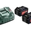 Metabo Pack énergie 18 V Pack 2 Batteries 5,2 Ah Li-power + Chargeur Rapide - Asc 145