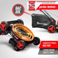 Tondeuse Thermique Autotractée 144.3cc - Largeur De Coupe 46cm - Elem Garden -Ryobi Jardin Boutique 63c1367d6eb876.50155183