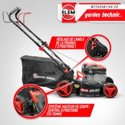 Tondeuse Thermique Autotractée 144.3cc - Largeur De Coupe 46cm - Elem Garden -Ryobi Jardin Boutique 63c1367d745029.32057082