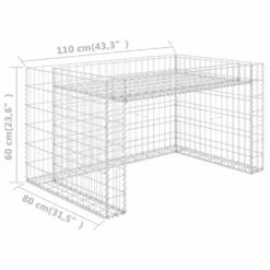 VIDAXL Garage Tondeuse à Gazon Lit Surélevé 110x80x60 Cm Fil En Acier -Ryobi Jardin Boutique 63d3812d86de16.26018571