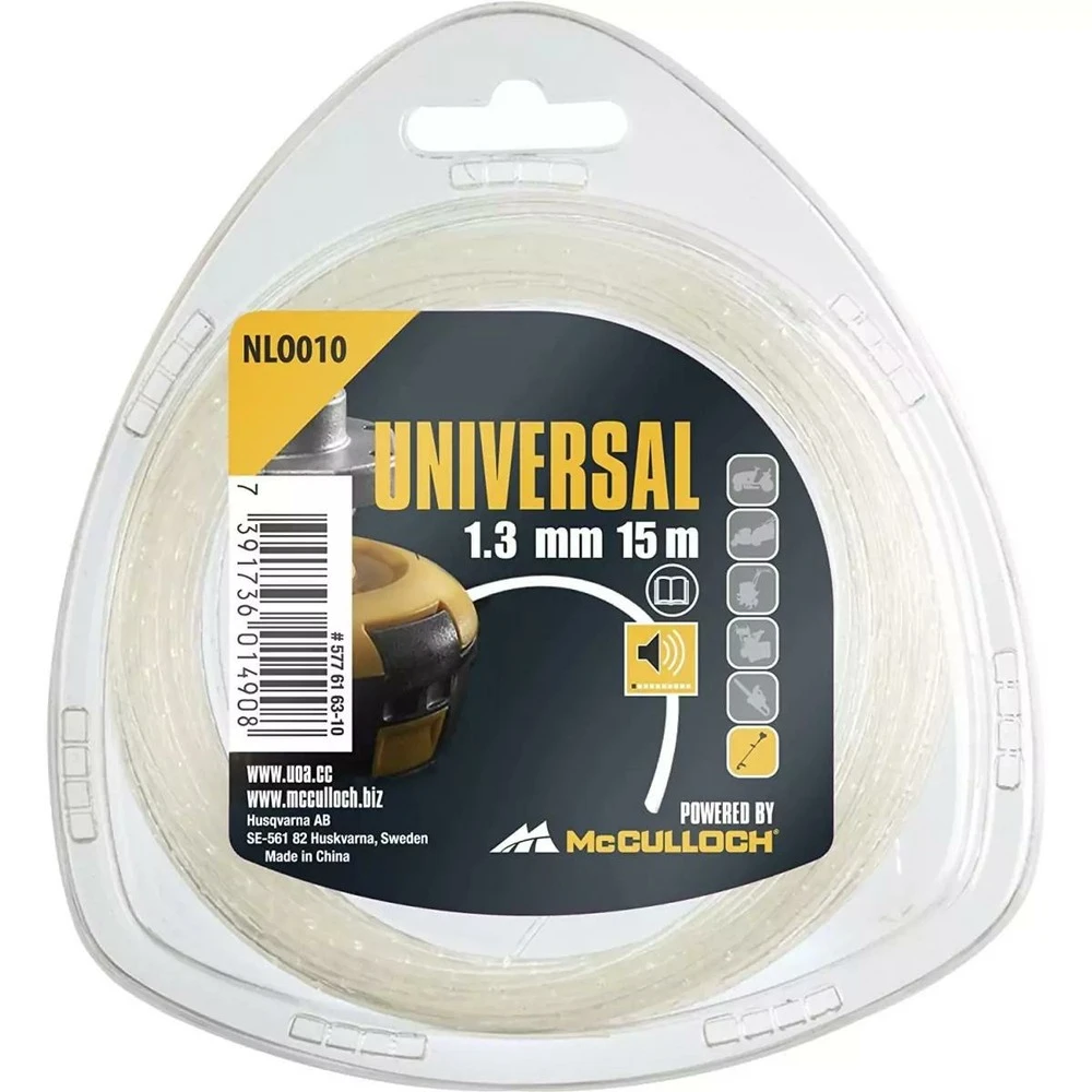 McCulloch Fil De Coupe-herbe En Nylon 1.3mm X 15m Nlo010 1 McCulloch Fil De Coupe-herbe En Nylon 1.3mm X 15m Nlo010