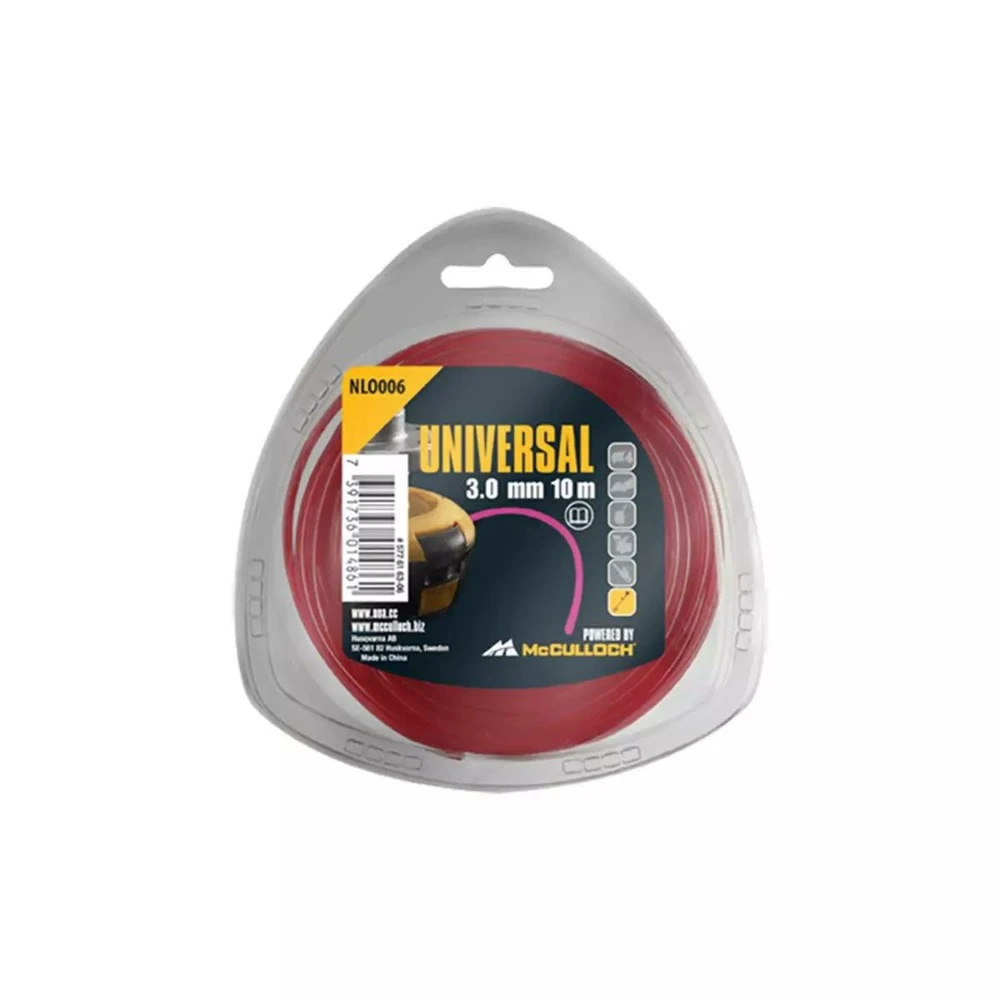 McCulloch Fil De Coupe-herbe En Nylon 3mm X 10m Nlo006 1 McCulloch Fil De Coupe-herbe En Nylon 3mm X 10m Nlo006