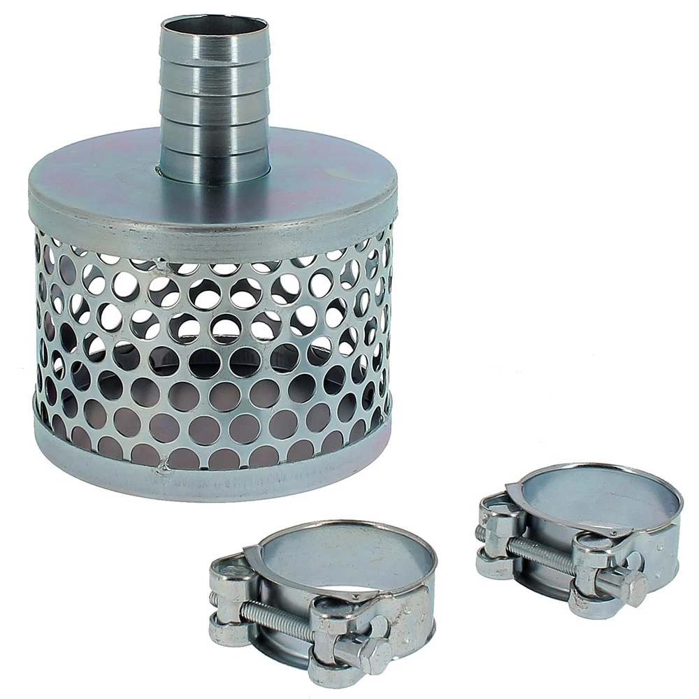 Crépine Pour Tuyau D'aspiration 25 Mm + 2 Colliers De Serrage 1 Crépine Pour Tuyau D'aspiration 25 Mm + 2 Colliers De Serrage