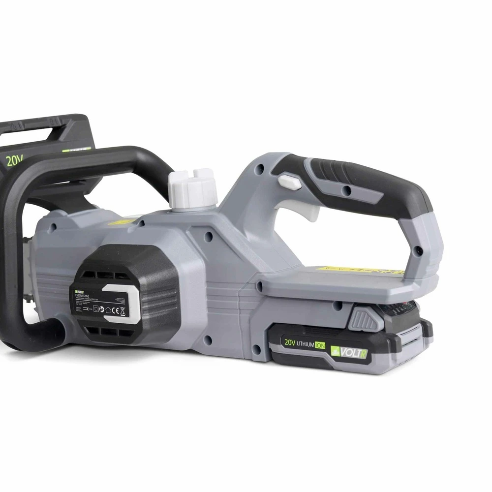 Voltr 20v– Tronçonneuse 25cm (10’’) – Avec Batterie Lithium 2.0ah + Chargeur 20v. Normes Ce 4 Voltr 20v– Tronçonneuse 25cm (10’’) – Avec Batterie Lithium 2.0ah + Chargeur 20v. Normes Ce – Image 4