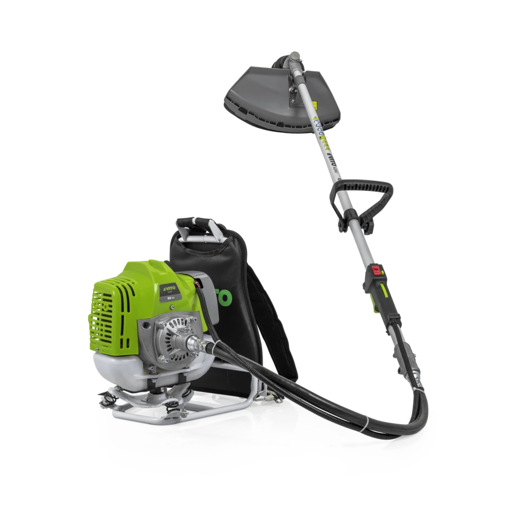 Débroussailleuse Thermique à Dos 52cm³ Coupe 25cm Vito 1 Débroussailleuse Thermique à Dos 52cm³ Coupe 25cm Vito
