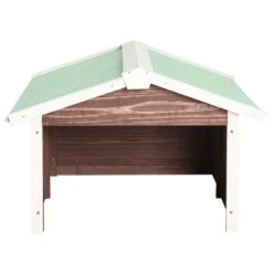 VIDAXL Garage De Tondeuse à Gazon 72x87x50 Cm Moka Et Blanc Sapin -Ryobi Jardin Boutique 6480d349839185.54196654