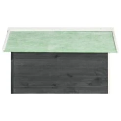 VIDAXL Garage De Tondeuse à Gazon 72x87x50 Cm Gris Et Blanc Sapin -Ryobi Jardin Boutique 6480d34d85a184.12916074