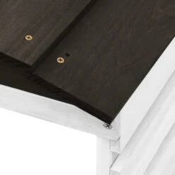 VIDAXL Garage De Tondeuse à Gazon Noir Et Blanc 78x74x54 Cm Sapin -Ryobi Jardin Boutique 6480d35b405bb2.81441842