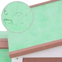 VIDAXL Clapier Large D'extérieur Marron Et Blanc 145x45x85 Cm Bois -Ryobi Jardin Boutique 64996c4a28ceb2.72286596