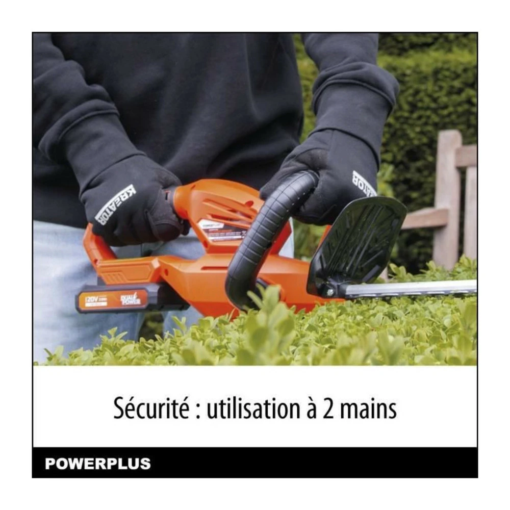 Taille-haies A Batterie 20v Dual Power Powdpg75320 - Lame 580 Mm, écartement 18 Mm - Batterie 20v 2ah Et Chargeur 4ah Inclus 4 Taille-haies A Batterie 20v Dual Power Powdpg75320 - Lame 580 Mm, écartement 18 Mm - Batterie 20v 2ah Et Chargeur 4ah Inclus – Image 4