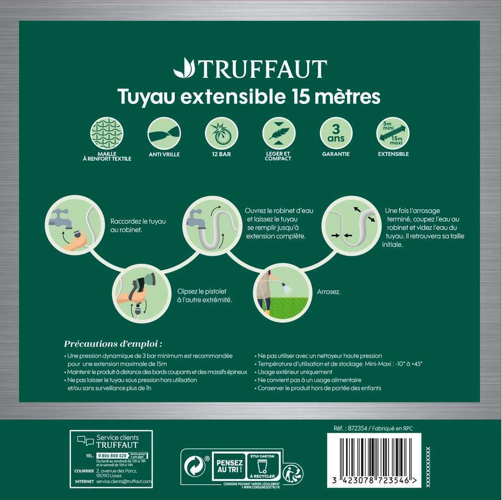 Tuyau D'arrosage Extensible 15m 2 Tuyau D'arrosage Extensible 15m – Image 2