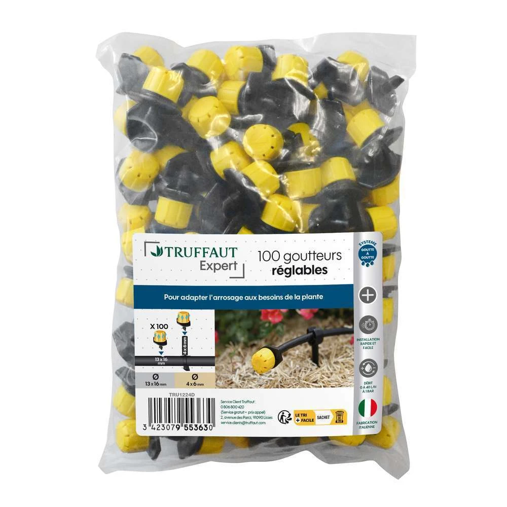 100 Goutteurs Reglables 0-40 L/h Pour Arrosage Goutte à Goutte 2 100 Goutteurs Reglables 0-40 L/h Pour Arrosage Goutte à Goutte – Image 2